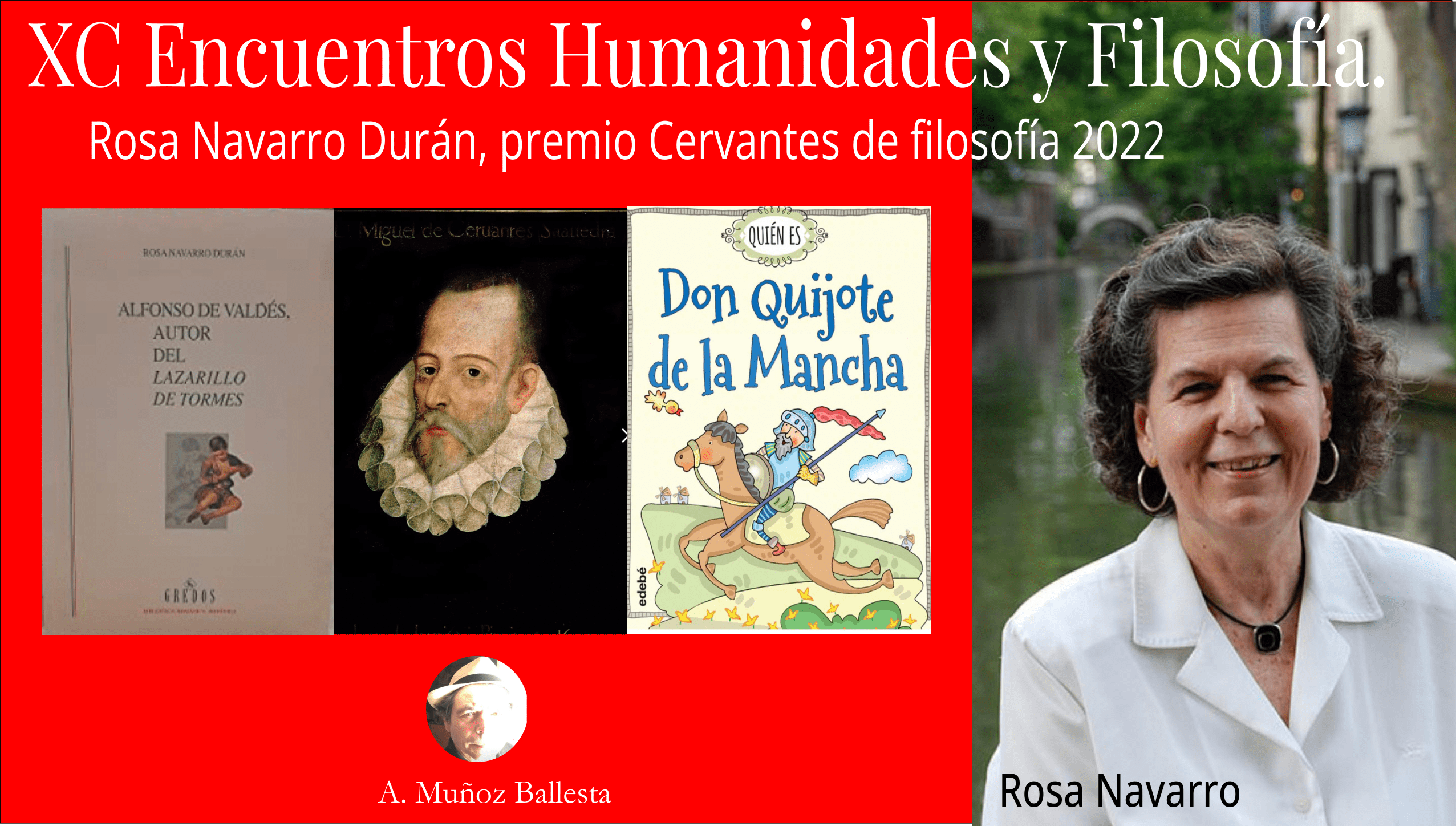  XC Encuentro Humanidades y Filosofía, Rosa Navarro Durán, premio Cervantes de filosofía 2022